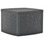 Mesa auxiliar de plástico gris antracita 54x54x36,5 cm de vidaXL, Mesas de jardín - Ref: Foro24-48775, Precio: 67,29 €, Descu...