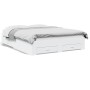 Estructura cama con cajones madera ingeniería blanca 150x200 cm de vidaXL, Camas y somieres - Ref: Foro24-3280377, Precio: 18...