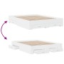 Estructura cama con cajones madera ingeniería blanca 150x200 cm de vidaXL, Camas y somieres - Ref: Foro24-3280377, Precio: 18...