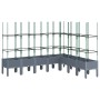 Jardinera con enrejado PP gris 200x160x142,5 cm de vidaXL, Maceteros y jardineras - Ref: Foro24-367971, Precio: 160,70 €, Des...