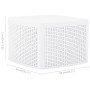 Mesa auxiliar de plástico blanco 54x54x36,5 cm de vidaXL, Mesas de jardín - Ref: Foro24-48774, Precio: 56,65 €, Descuento: %