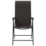 Sillas de jardín plegables 2 uds ratán sintético negro café de vidaXL, Sillas de jardín - Ref: Foro24-4007139, Precio: 130,52...