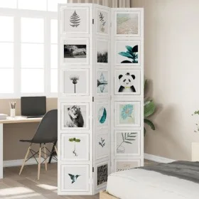 White Paulownia solid wood 3-panel dividing screen by vidaXL, Room dividers - Ref: Foro24-358688, Price: 117,08 €, Discount: %