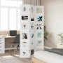 Biombo separador de 3 paneles madera maciza Paulownia blanco de vidaXL, Divisores de ambientes - Ref: Foro24-358688, Precio: ...