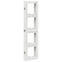 Biombo separador de 6 paneles madera maciza Paulownia blanco de vidaXL, Divisores de ambientes - Ref: Foro24-358697, Precio: ...