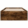 Cama con cajones madera de ingeniería roble ahumado 75x190 cm de vidaXL, Camas y somieres - Ref: Foro24-3280444, Precio: 104,...