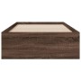 Cama con cajones madera de ingeniería marrón roble 75x190 cm de vidaXL, Camas y somieres - Ref: Foro24-3280446, Precio: 107,4...