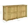 Arriate de madera de pino impregnada 196x50x100 cm de vidaXL, Maceteros y jardineras - Ref: Foro24-49099, Precio: 413,97 €, D...