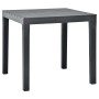 Mesa de jardín con 2 bancos plástico gris antracita de vidaXL, Conjuntos de jardín - Ref: Foro24-48778, Precio: 138,69 €, Des...