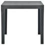 Mesa de jardín con 2 bancos plástico gris antracita de vidaXL, Conjuntos de jardín - Ref: Foro24-48778, Precio: 138,69 €, Des...