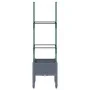 Jardinera con enrejado PP gris 40x40x142,5 cm de vidaXL, Maceteros y jardineras - Ref: Foro24-367946, Precio: 25,81 €, Descue...
