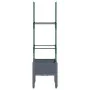 Jardinera con enrejado PP gris 40x40x142,5 cm de vidaXL, Maceteros y jardineras - Ref: Foro24-367946, Precio: 25,81 €, Descue...