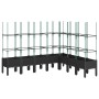Jardinera con enrejado PP negro 200x160x142,5 cm de vidaXL, Maceteros y jardineras - Ref: Foro24-367973, Precio: 160,83 €, De...