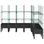 Jardinera con enrejado PP negro 200x160x142,5 cm de vidaXL, Maceteros y jardineras - Ref: Foro24-367973, Precio: 157,80 €, De...