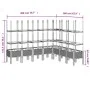 Jardinera con enrejado PP negro 200x160x142,5 cm de vidaXL, Maceteros y jardineras - Ref: Foro24-367973, Precio: 157,80 €, De...