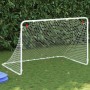 Portería de fútbol acero blanco 122x81x81 cm de vidaXL, Porterías de fútbol - Ref: Foro24-4007966, Precio: 36,26 €, Descuento: %