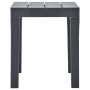 Mesa de jardín con 2 bancos plástico gris antracita de vidaXL, Conjuntos de jardín - Ref: Foro24-48778, Precio: 138,69 €, Des...