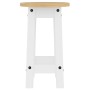 Taburetes altos de cocina 2 uds madera maciza de pino blanco de vidaXL, muebles para cocinas y comedores - Ref: Foro24-400570...