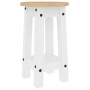 Taburetes altos de cocina 2 uds madera maciza de pino blanco de vidaXL, muebles para cocinas y comedores - Ref: Foro24-400570...