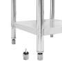 Mesa de trabajo para cocina acero inoxidable 120x60x85 cm de vidaXL, Restauración - Ref: Foro24-51190, Precio: 147,41 €, Desc...