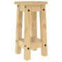 Taburetes altos de cocina 2 uds madera maciza de pino de vidaXL, muebles para cocinas y comedores - Ref: Foro24-4005699, Prec...