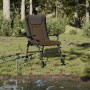 Silla de pesca con reposabrazos plegable taupe de vidaXL, Sillas de jardín - Ref: Foro24-4006419, Precio: 147,63 €, Descuento: %