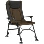 Silla de pesca con reposabrazos plegable taupe de vidaXL, Sillas de jardín - Ref: Foro24-4006419, Precio: 147,63 €, Descuento: %
