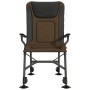 Silla de pesca con reposabrazos plegable taupe de vidaXL, Sillas de jardín - Ref: Foro24-4006419, Precio: 147,63 €, Descuento: %