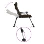 Silla de pesca con reposabrazos plegable taupe de vidaXL, Sillas de jardín - Ref: Foro24-4006419, Precio: 147,63 €, Descuento: %
