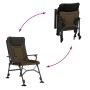 Silla de pesca con reposabrazos plegable taupe de vidaXL, Sillas de jardín - Ref: Foro24-4006419, Precio: 147,63 €, Descuento: %