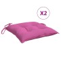 Cojines para silla 2 unidades tela rosa 40x40x7 cm de vidaXL, Cojines para sillas y sofás - Ref: Foro24-361501, Precio: 24,59...