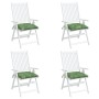 Cojines para silla 4 uds tela estampado de hojas 40x40x7 cm de vidaXL, Cojines para sillas y sofás - Ref: Foro24-361499, Prec...