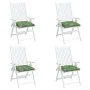 Cojines para silla 4 uds tela estampado de hojas 40x40x7 cm de vidaXL, Cojines para sillas y sofás - Ref: Foro24-361499, Prec...
