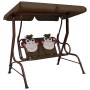 Banco balancín para niños tela marrón 115x75x110 cm de vidaXL, Balancines de jardín - Ref: Foro24-48097, Precio: 122,19 €, De...