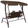 Banco balancín para niños tela marrón 115x75x110 cm de vidaXL, Balancines de jardín - Ref: Foro24-48097, Precio: 122,19 €, De...