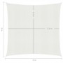 Toldo de vela blanco HDPE 160 g/m² 6x6 m de vidaXL, Sombrillas - Ref: Foro24-311224, Precio: 76,39 €, Descuento: %