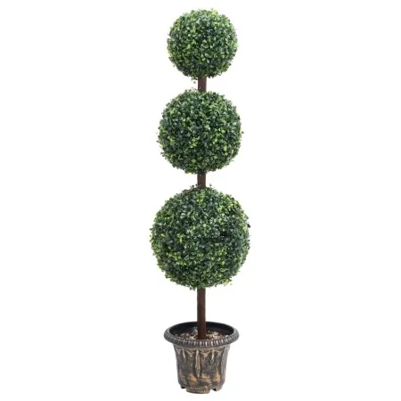 Ball-shaped artificial boxwood plant with green pot 118 cm by vidaXL, artificial flora - Ref: Foro24-336511, Price: 110,93 €,...