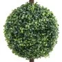 Ball-shaped artificial boxwood plant with green pot 118 cm by vidaXL, artificial flora - Ref: Foro24-336511, Price: 110,93 €,...
