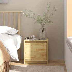 Solid pine wood bedside table 40x30.5x40 cm by vidaXL, Nightstands - Ref: Foro24-808113, Price: 35,01 €, Discount: %