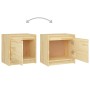 Mesita de noche madera maciza de pino 40x30,5x40 cm de vidaXL, Mesitas de noche - Ref: Foro24-808113, Precio: 35,53 €, Descue...