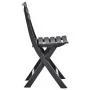 Sillas de jardín plegables 2 unidades plástico gris antracita de vidaXL, Sillas de jardín - Ref: Foro24-48787, Precio: 69,35 ...