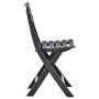 Sillas de jardín plegables 2 unidades plástico gris antracita de vidaXL, Sillas de jardín - Ref: Foro24-48787, Precio: 66,16 ...