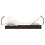 Sun lounger with folding awning, brown synthetic rattan 213x63x97cm by vidaXL, Loungers - Ref: Foro24-319637, Price: 181,43 €...