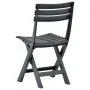 Sillas de jardín plegables 2 unidades plástico gris antracita de vidaXL, Sillas de jardín - Ref: Foro24-48787, Precio: 69,35 ...