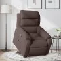 Sillón reclinable elevable tela marrón oscuro de vidaXL, Sillones - Ref: Foro24-3204985, Precio: 321,50 €, Descuento: %