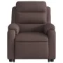 Sillón reclinable elevable tela marrón oscuro de vidaXL, Sillones - Ref: Foro24-3204985, Precio: 321,50 €, Descuento: %