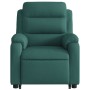 Silla de masaje reclinable de pie de tela verde oscura de vidaXL, Sillones - Ref: Foro24-3204998, Precio: 300,46 €, Descuento: %