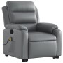 Sillón reclinable de masaje de pie cuero artificial gris de vidaXL, Sillones - Ref: Foro24-3205052, Precio: 292,32 €, Descuen...