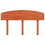 Cabecero de cama madera maciza de pino marrón cera 120 cm de vidaXL, Cabeceros y pies de cama - Ref: Foro24-842513, Precio: 4...