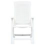 Sillas de jardín reclinables 2 unidades plástico blanco de vidaXL, Sillas de jardín - Ref: Foro24-48760, Precio: 146,79 €, De...